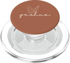 Yeshua Jesus Scripture Christian Bible Faith Butterfly Cute PopSockets MagSafe PopGrip for iPhone