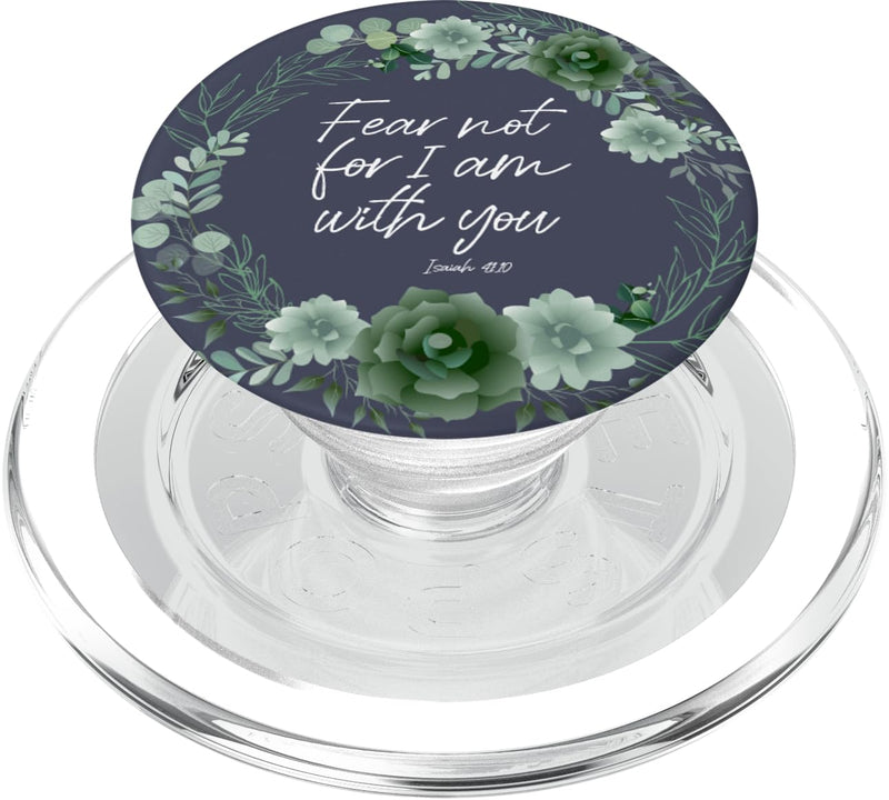 Isaiah Blue Bible Verse For Women Christian Quote Designs PopSockets MagSafe PopGrip for iPhone