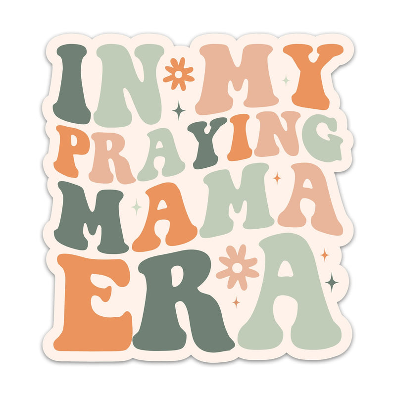 (3PCs) in My Praying Mama Era Sticker Christian Faith Stickers Religious God Mom Life Quotes Vinyl Waterproof Bible Verse Stickers for Laptop Water Bottle Notebook Tumbler Journal (3 Inches)
